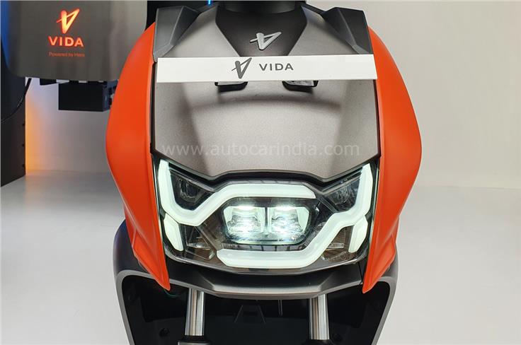 LED headlight on the Vida V1. 